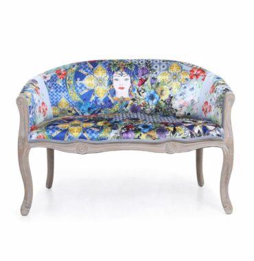 Sofa bleu Minalo de Baci milano - Pujol maison