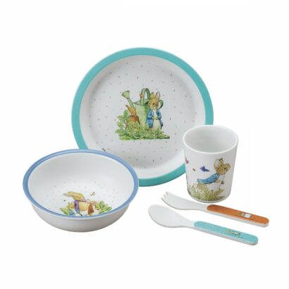 Coffret enfant 5 pièces pierre lapin bleu